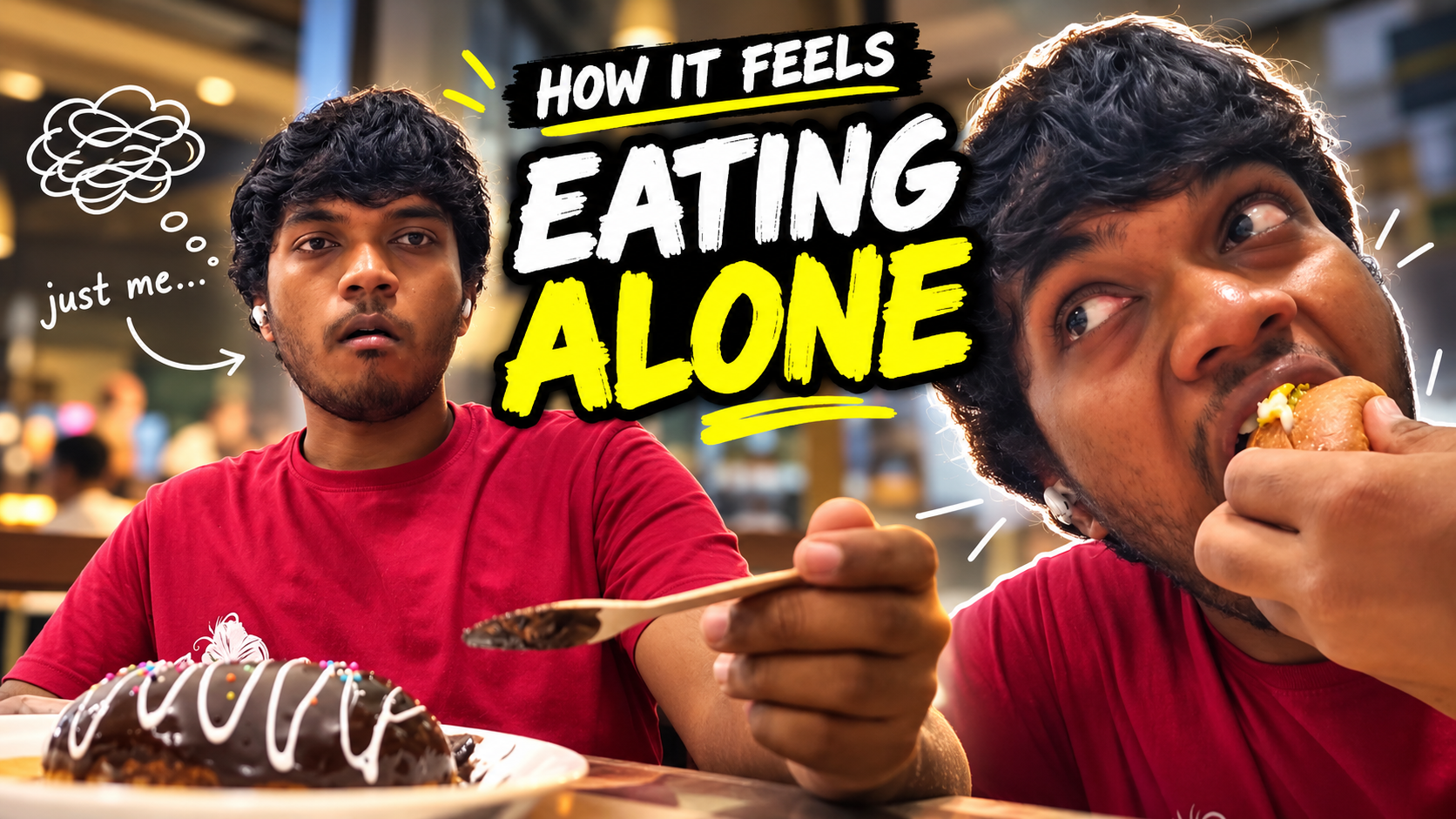 How it's feels to eat alone | My campus tour