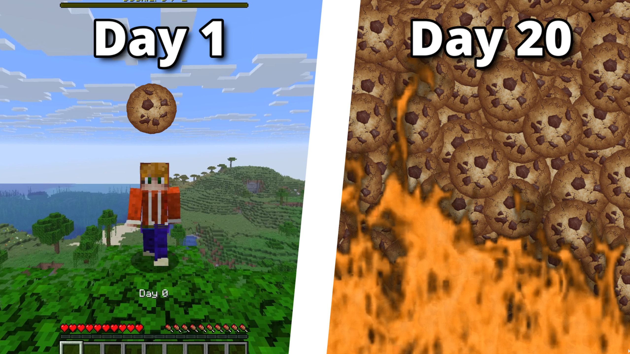 Minecraft BUT I double cookies every day