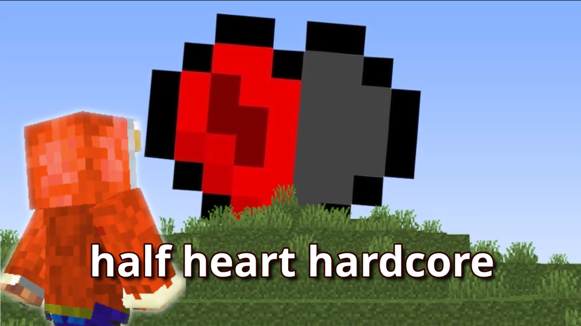 First Minecraft Java Video on Vodsters (Half Hearted Hardcore)